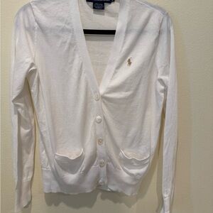 Ralph Lauren Women's Cream Cardigan Sweater